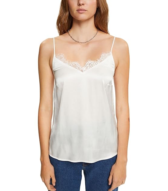 Drapiertes Top aus Satin
